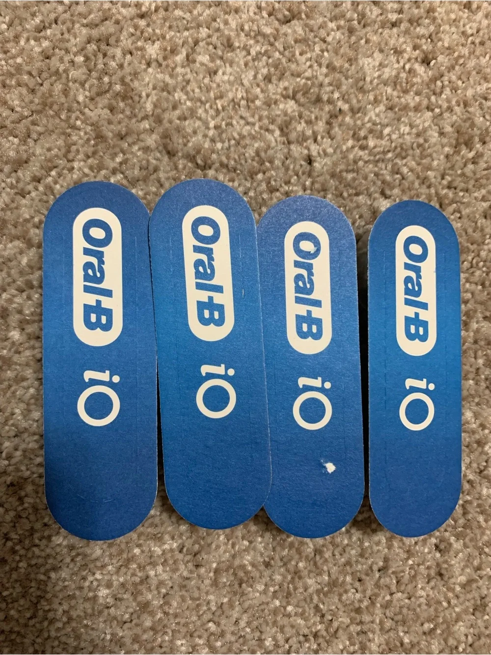 Set of Four 4 Oral-B iO Replacement Brush Heads Deep Clean White NEW